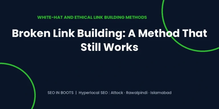 broken link building outreach process illustration
