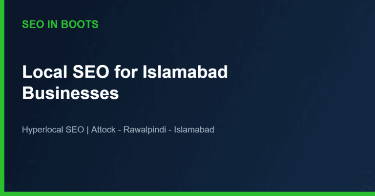 local SEO Islamabad businesses crowded market illustration