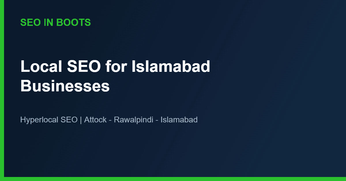 local SEO Islamabad businesses crowded market illustration