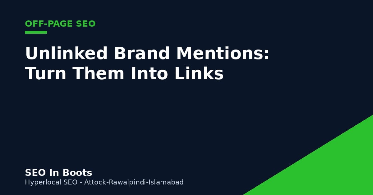 Unlinked brand mentions backlinks opportunity guide