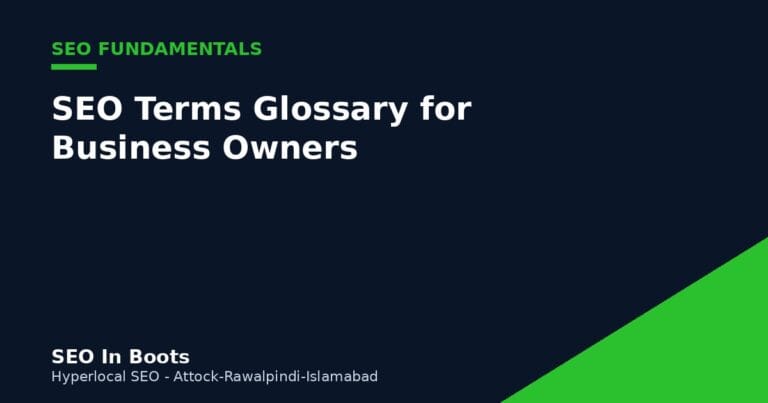 SEO terms glossary for business owners