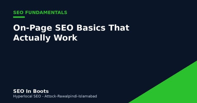 on-page SEO basics guide
