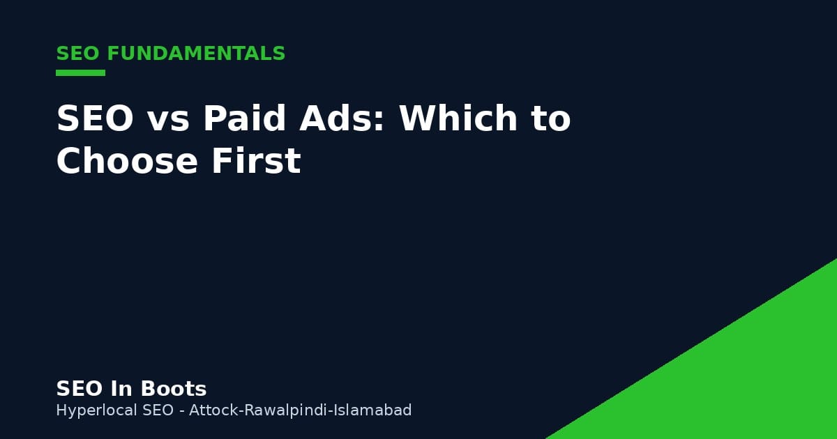 SEO vs paid ads comparison guide